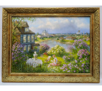 Домик в сиренях (40 х 55)