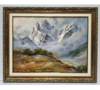 Утро в горах. Домбай. Северный Кавказ. (30 х 40)