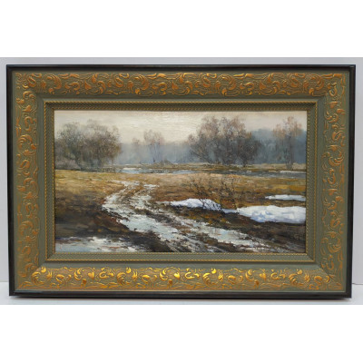 Весна. Лужи (15 х 25)
