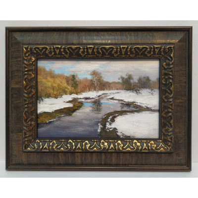 Весна. Тает снег (10 х 15) 