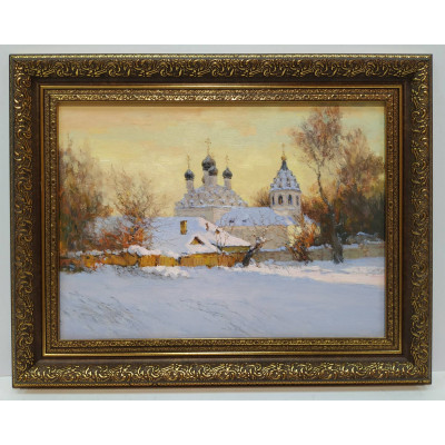 Зима. Вечер. Храм (22 х 30)