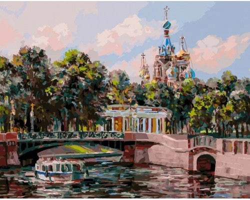 Прогулка у Михайловского сада. Санкт-Петербург (40 х 50)
