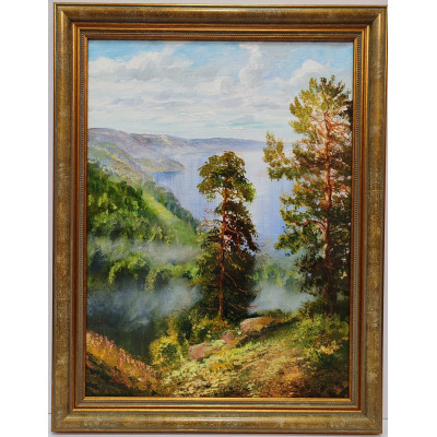 Туман в лесу (40 х 30)