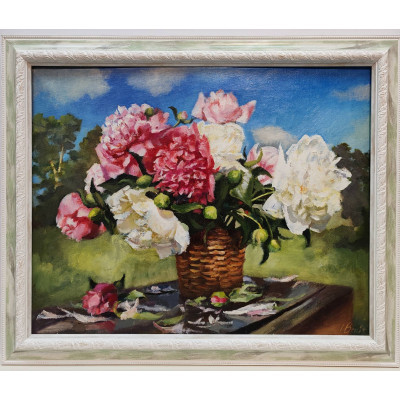 Букет пионов (40 х 50)