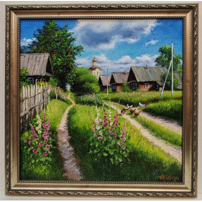 Деревенская улочка (40 х 40)