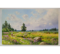 На покосных лугах (25 х 40)