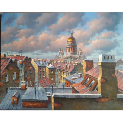 Крыши Петербурга (40 х 50)