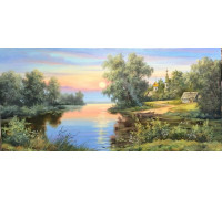 Заря в деревне