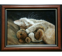 Котик и мишка 12 х 18