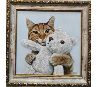 Котик с мишкой