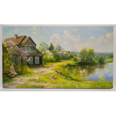 Сирень цветёт (25 х 45)