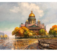 Золотая осень Исаакий (40 х 50)